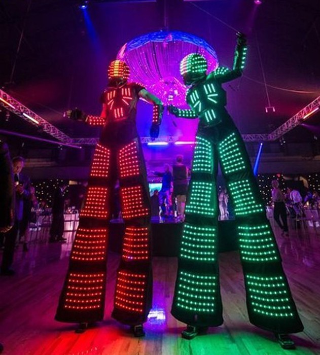 LED Robot with Branded Helmet | Book for Your Event | Event ...
